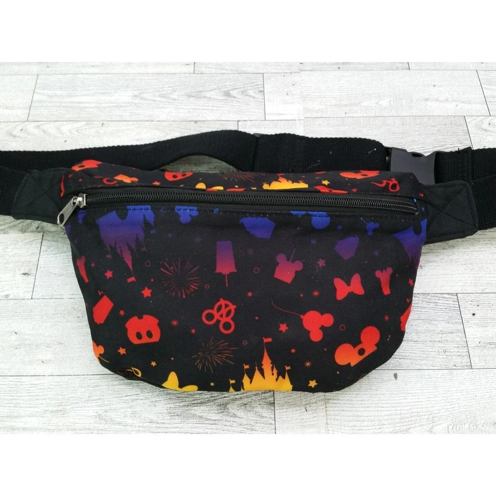 Mickey Mouse Snack Attraction Icons Fanny Pack‎ Belt Bag Rainbow Disney Parks